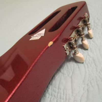 Artisan lap steel red metal flake with upgrades. image 6
