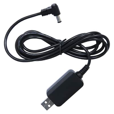 Professional Power Supply Cable Compatible Roland Aerophone AE-10/20/30 and AKAI EWI4000S, Length 1.5m USB 5V to DC 6V/9V with Voltage Converter Switch (Output 6V/9V, 4.92FT/1.5M/Black)