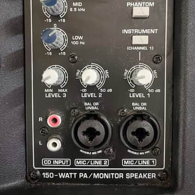 Behringer Eurolive B205D 150-Watt Active PA / Monitor Speaker 2012 - Present - Black image 2