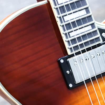 D'Angelico Premier SS Dark Iced Tea Burst Flame Maple Electric Guitar w/Bag image 5