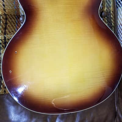 2008 Hofner Verythin Standard-CT Semi-Hollow Body Electric Guitar image 6