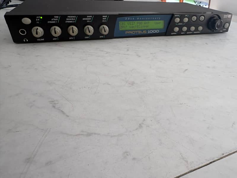 E-MU Systems Proteus 1000 '30th Anniversary' Rackmount 64-Voice Synthesizer 2002 - Black image 1