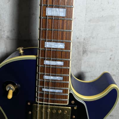 Fernandes Burny RLC-70 Les Paul Custom 90's Metallic Blue MIJ Japan image 4