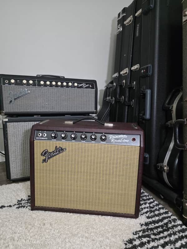 Fender '65 Princeton Reverb Reissue "Bordeaux Reserve" FSR Limited Edition 12-Watt 1x12" Guitar Combo 2010s - Wine Red / Wheat image 1