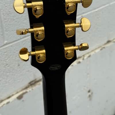 Epiphone IGC Inspired by Gibson Les Paul Custom Ebony New Unplayed Auth Dlr 8lb10oz #705 image 3