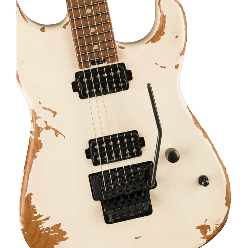 Charvel Pro-Mod Relic San Dimas Style 1 HH Floyd Rose w/ Seymour Duncan Pickups - Weathered White image 1