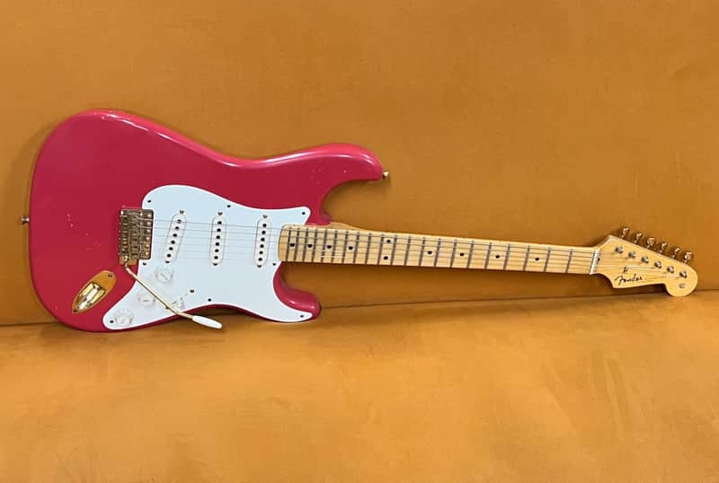1956 Fender Stratocaster Masterbuilt By Dennis Galuszka Fiesta Red  Gold Hardware Journeyman Relic image 1
