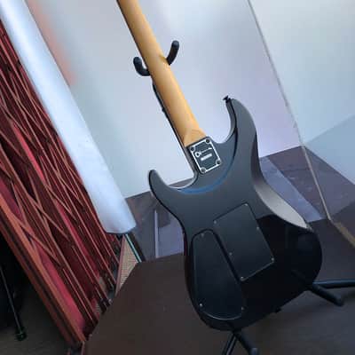 1991 MIJ Charvel Archtop Dinky DKA-110-HH, MoP Sharkfin, Superb, Trans Black, Vintage Gig Bag image 13