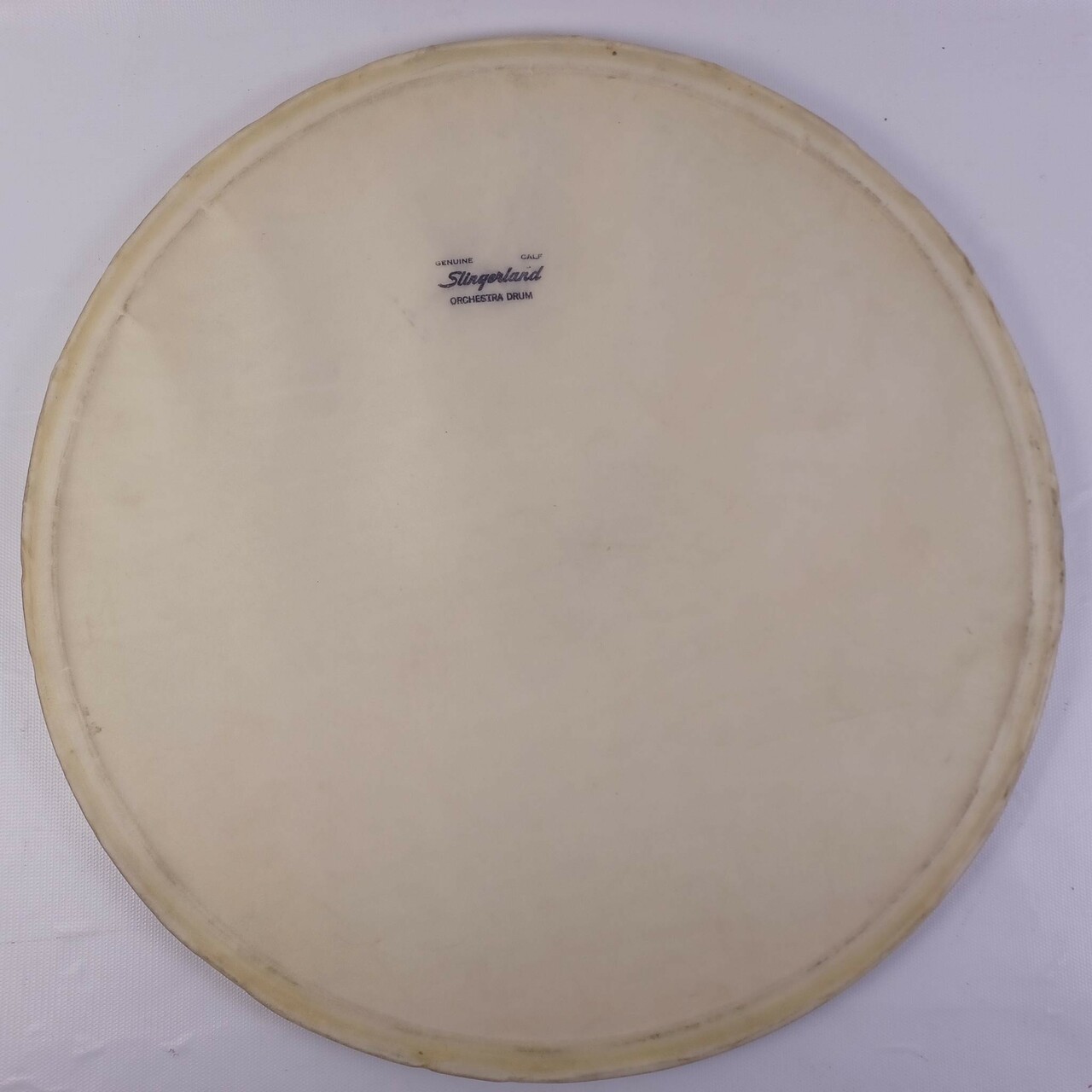 Slingerland 15"Genuine Calf Skin Orchestra Snare Drum Head Tom Parade Batter 50s — main photograph