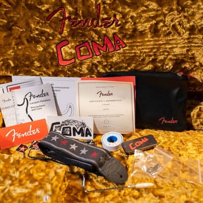 Fender Michael Landau Coma Stratocaster - Coma Red with Vintage-Style Navy Blue Hardshell Case - Demo image 21