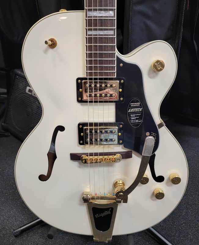 Gretsch G2420TG Streamliner Hollow Body with Bigsby LTD Vintage White image 1