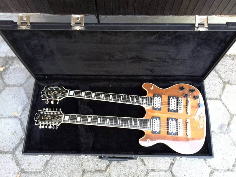 EKO M24 double neck guitar from 80s very rare! top condition, payment with crypto possible image 1