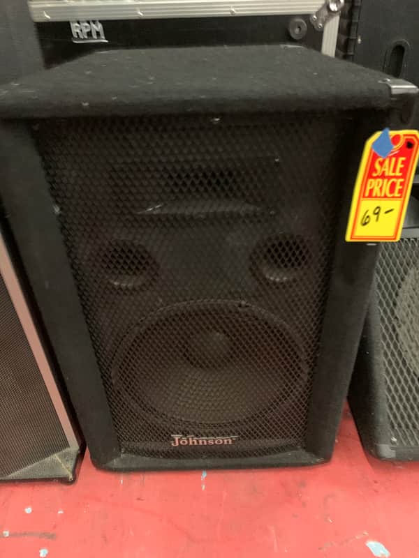 Johnson 12” Passive PA Speaker (Single) 2000 Black image 1