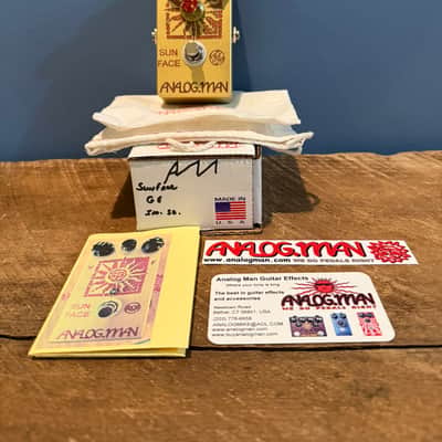 Analogman Sun Face GE High Gain Germanium Fuzz with Sun Dial Knob 2015 - 2021 - Gold image 3