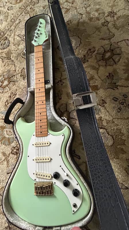 Westone Concord II - 1982  - MIJ  - 3 Pickup Single Coil Electric Guitar - Surf Green - OHSC image 1