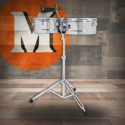 Rogers 1960s “Humberto Morales Model” 13”+14” Brass Timbales with