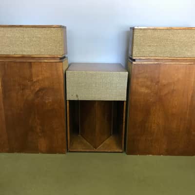 Vintage Klipschorn Corner Horn and Lascala 3-speaker master stereo system image 1