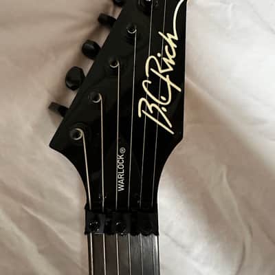 B.C. Rich Stranger Things “Eddie's” Inspired NJ Warlock 2022 - Black image 8