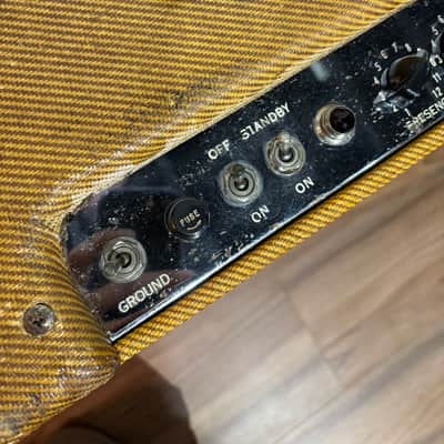 Fender Bassman 5E6-A Narrow Panel 40-Watt 4x10" Guitar Combo 1956 - Tweed - All Original! image 8