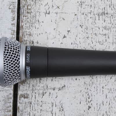 Shure SM58 Dynamic Vocal Microphone Cardioid Pickup Pattern with Clip and Pouch image 1