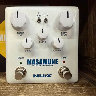 NuX NBK-5 Masamune With Box Booster and Kompressor 2010s - White image 2