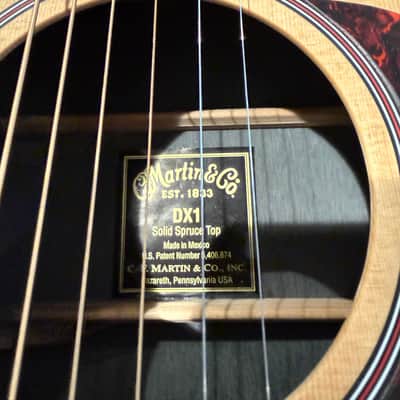 2010 Martin DX1E Acoustic-Electric Dreadnought – Solid Spruce/Rosewood HPL w/ Original Case & Paperwork image 3