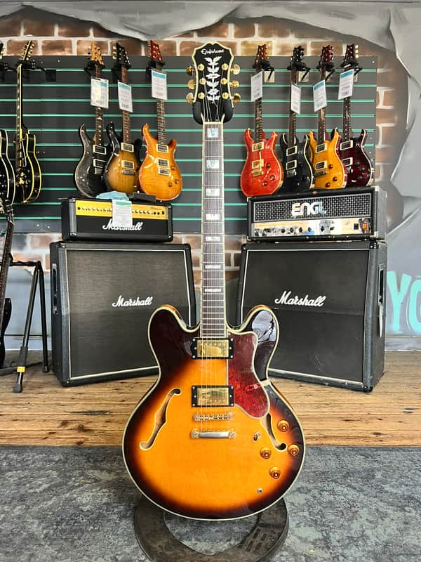 Epiphone Sheraton II Vintage Sunburst 2004 Semi-Hollow Electric Guitar image 1