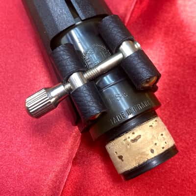 Vintage Selmer HS* Clarinet Mouthpiece-Made c.1965-New Cork-Strap Ligature+Cap image 3