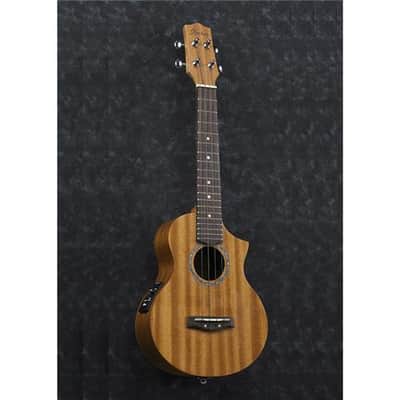 Ibanez UEW5E Concert Ukulele Acoustic Electric Guitar with Mahogany Top, 19 Frets, Mahogany Neck, Rosewood Fretboard, UK300-T Preamp, Open Pore image 3