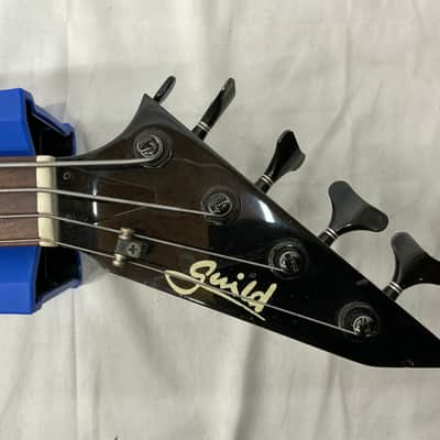 Guild Pilot Bass Guitar - Black - Pickups Replaced and Drop Tuner Added image 4