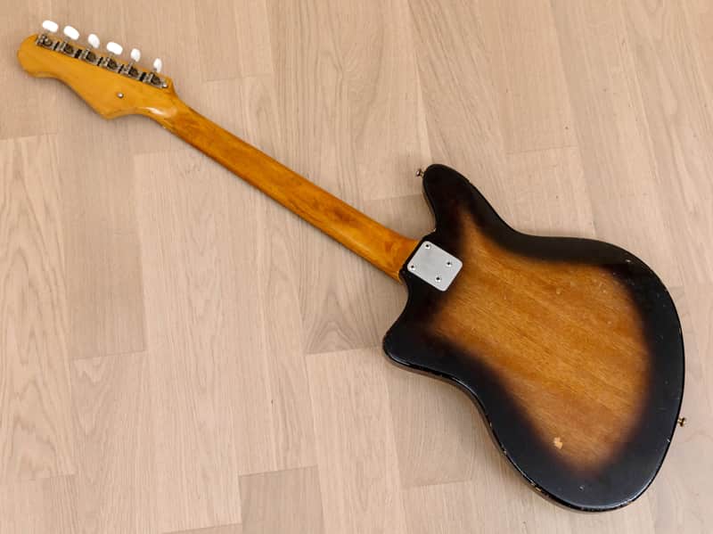 1960s Guyatone LG-100T Vintage 3 Pickup Electric Guitar Sunburst