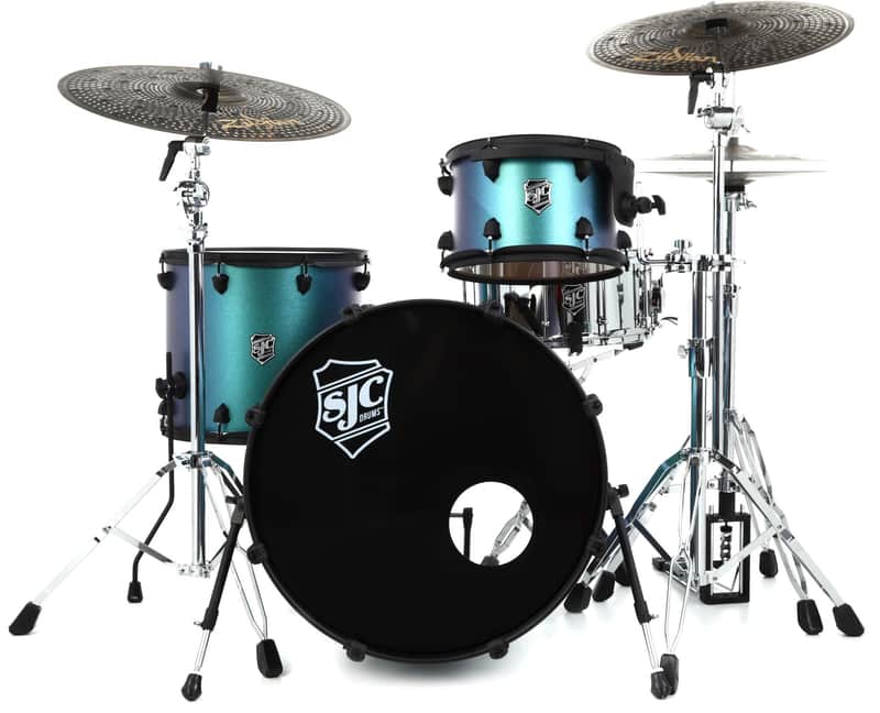 SJC Custom Drums Pathfinder Series 3-piece Shell Pack - Pacific Teal image 1