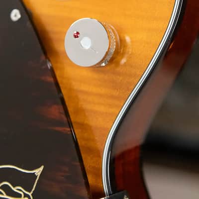 Gretsch G6134TFM-NH Nigel Hendroff Signature Penguin Electric Guitar - Amber Flame with Hardshell Case - Used image 19