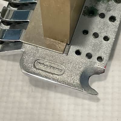 1980's Era Original Floyd Rose Made in Germany Chrome Tremolo Bridge Vibrato Kramer Guitar FU Tone Brass Block image 11