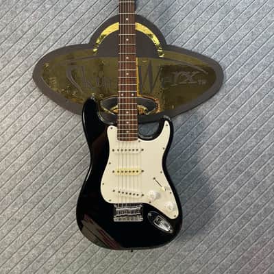 Squier Stratocaster Mini Piano Black KILLER FLAME MAPLE NECK! In-USA Setup and Fret Polish image 7