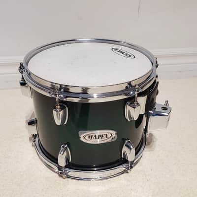 Mapex M 10"x8"inch Tom Drum W/Mount - Lacquered Green Fade - Gorgeous Clean A+ image 1