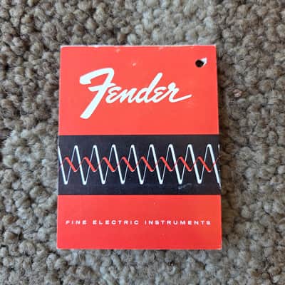 Vintage 1960's Fender Case Tolex Tag! Rare, Original Paperwork, Case Candy! image 2