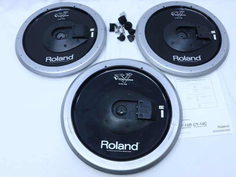 Roland THREE PACK CY14SV + CY15SV Crash Ride V-Cymbal V Drum CY