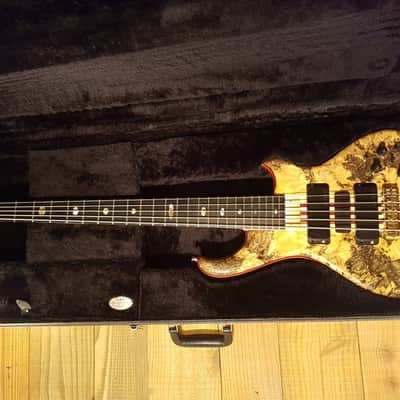 2006 Alembic MJLB 5 Signature Standard Bass Buckeye Burl 5 String image 2