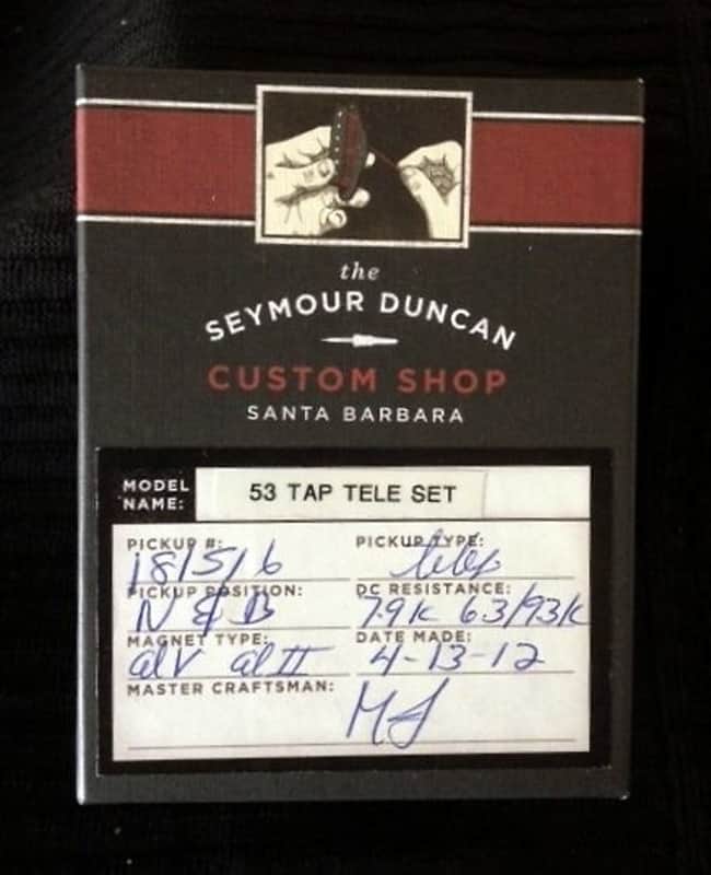 Seymour Duncan '53 tapped tele set 2013 image 1