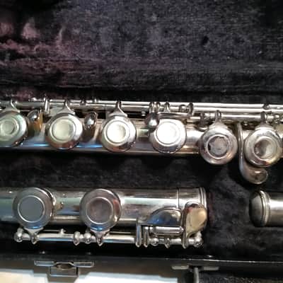Armstrong 104N Nickel-Plated Flute w/ Case, USA, Good Condition image 2