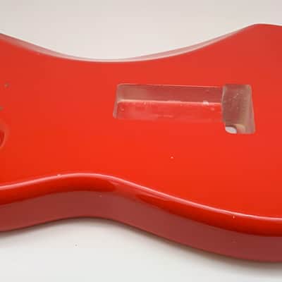 BloomDoom Nitro Lacquer Aged Relic Fiesta Red S-Style Vintage Custom Guitar Body image 11