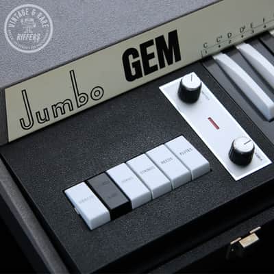*Serviced* c.1967 GEM Jumbo Combo Organ Vintage Analog Italian Synth 37 Key Electric Piano Keyboard Synthesiser Synthesizer Made in Italy | Built-in Speaker w/ Legs, Lid & Pedal | Very similar to Vox Jaguar 304e V-304 image 2