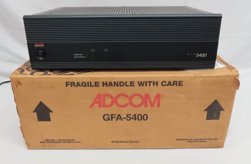 Adcom GFA-5400 Stereo Power Amplifier - 125 Watt Amp w/ Box & Manual image 1