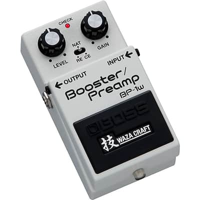 Mint Boss BP-1W Waza Craft Booster/Preamp Effects Pedal White image 3