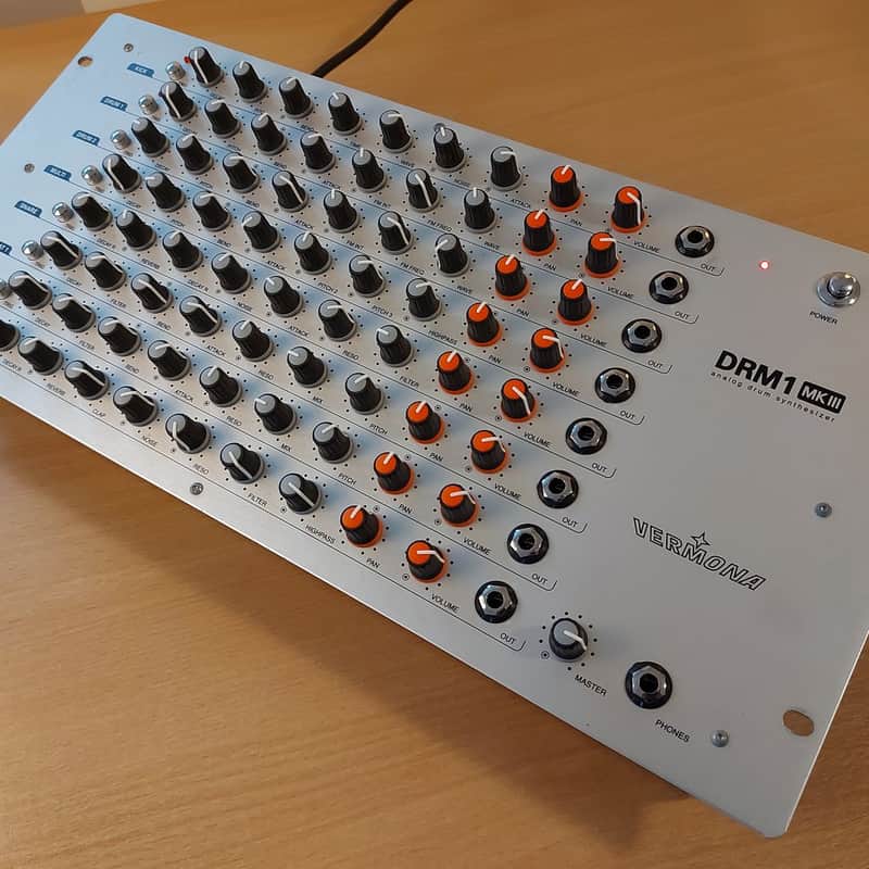 2000s Vermona DRM1 MKIII Analog Drum Machine Silver