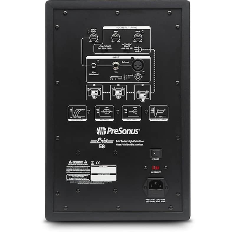 PreSonus Eris E8 2-Way 8" Active Studio Monitor Pair image 2