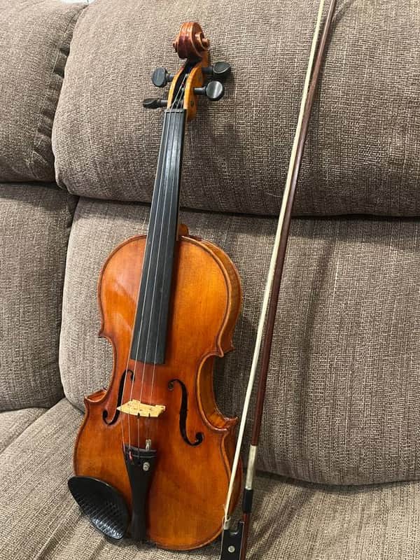 Professional Fritz Arnold Brückner 4/4 Violin Outfit with Knoll Bow 1965 image 1