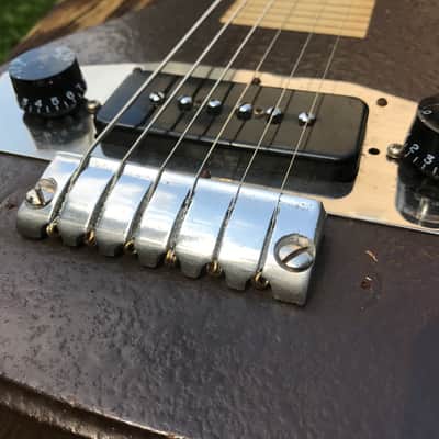Vintage Harmony Hawaiian Lap Steel Guitar electric w/ Gibson P90 pickup great player image 5