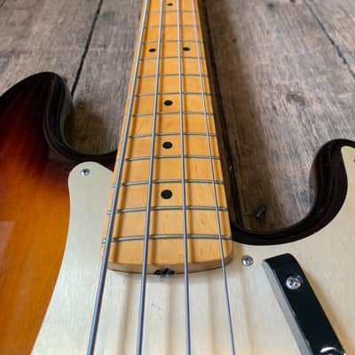 2011 Fender American Vintage '57' Precision Bass in Sunburst finish & case image 11